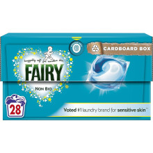 Fairy Non Bio PODS Washing Detergent Tablets for Sensitive Skin - 28 Washes (396033)