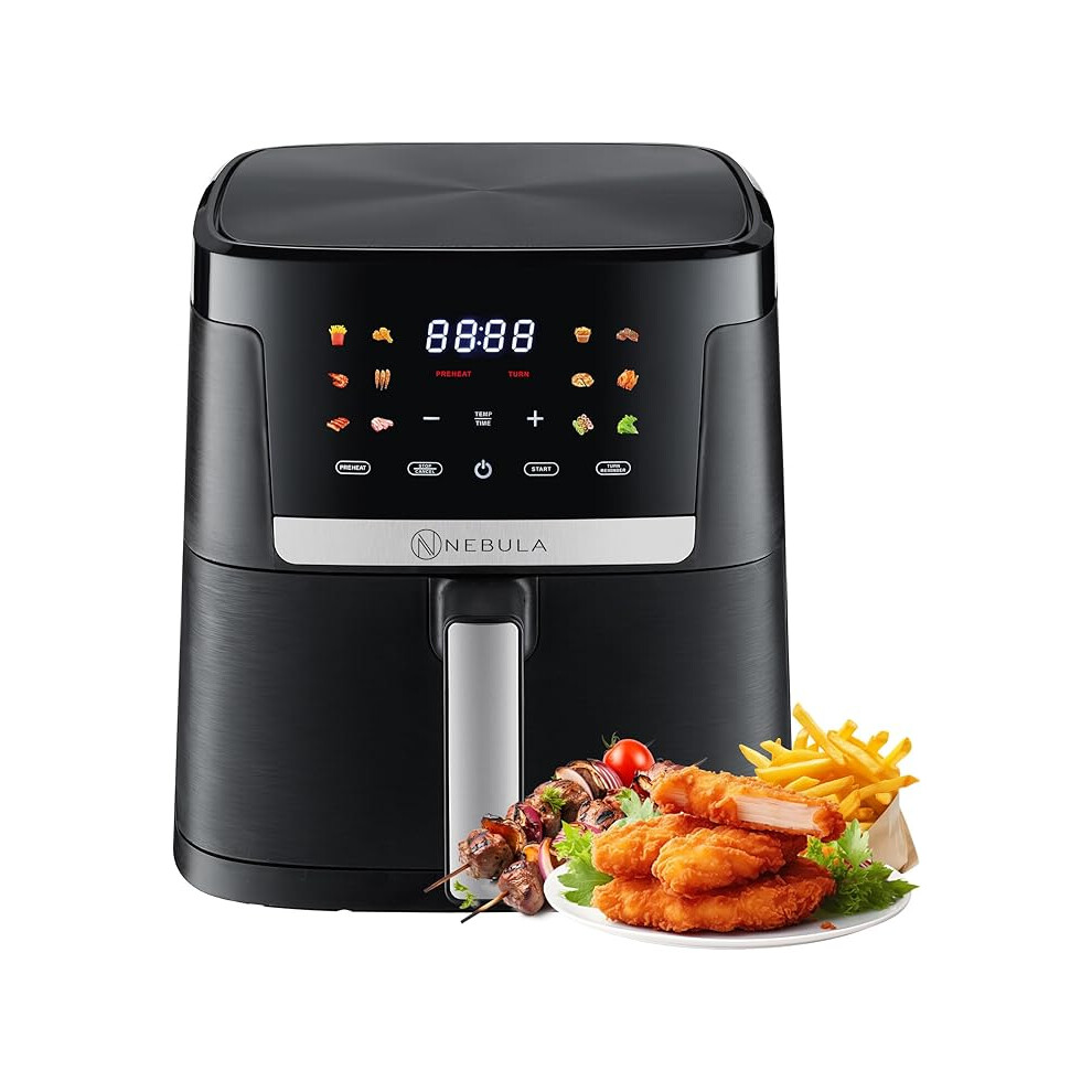 7 Litre Single Air Fryer | Easy Clean, Touch Control, 1800W, Max Temp 200Â°C | Air Fryer Oven With Kitchen Timer For 1 Person