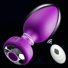 (purple) Anal Sex Toy Vibrator Vibrating Anal Toy Plug Remote Control Anal Ass Magnetic Rechargeable Waterproof Silicone Adult Toys and Games