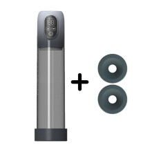 (white) Electric Penis Pump with Mini Pocket Vagina and 3 Penis RingsAutomatic with 4 Training Pressures and 5 Suction ModesAutomatic Male Masturbator