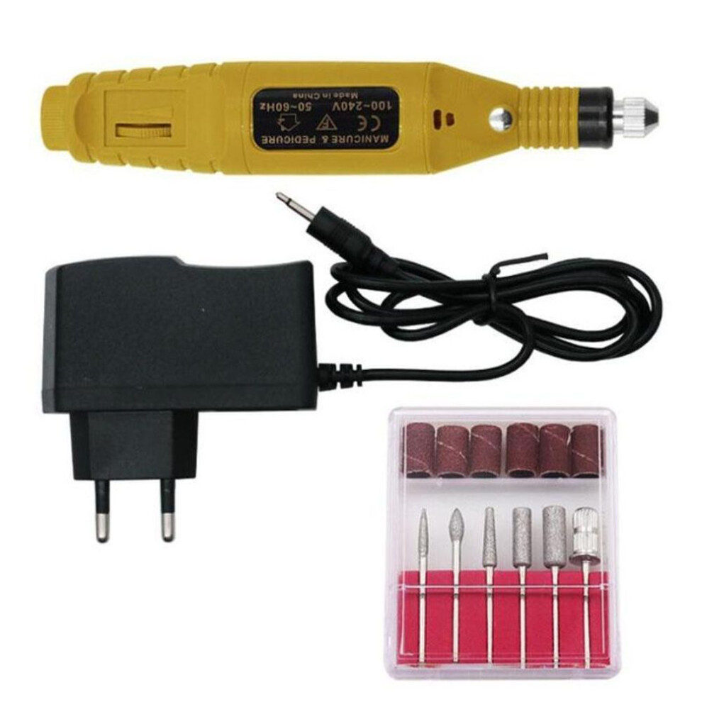 (yellow, Pack of 1) Electric Drill Mini Drill Electric Pen Mini Electric Drill Grinding Tools Power Tools For Nails