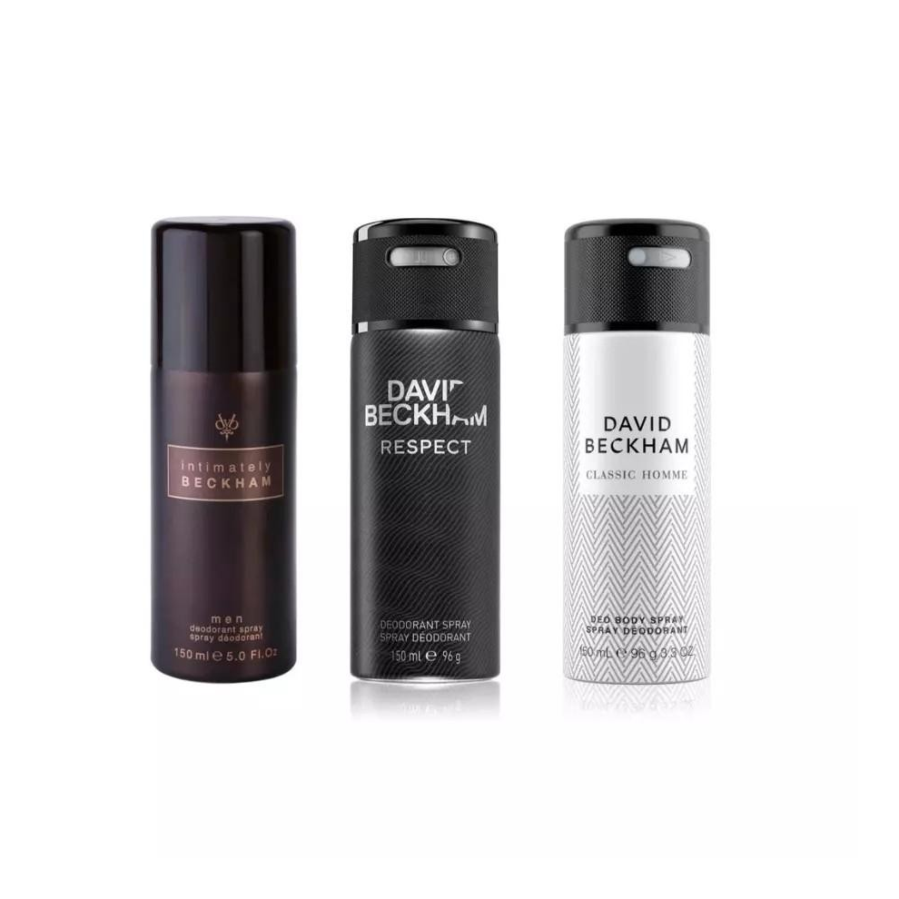 (3 X 150ml MIX As Per Picture) 3 X 150ml David Beckham Deodorant Body Spray