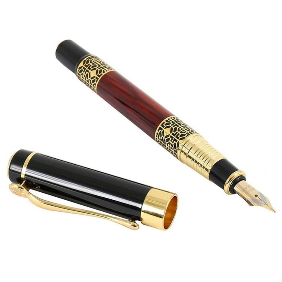 (1 Pc Fountain Pen) New Fashion Brand Fountain Pen Luxury Business Executive Writing Ink Pen Stationery