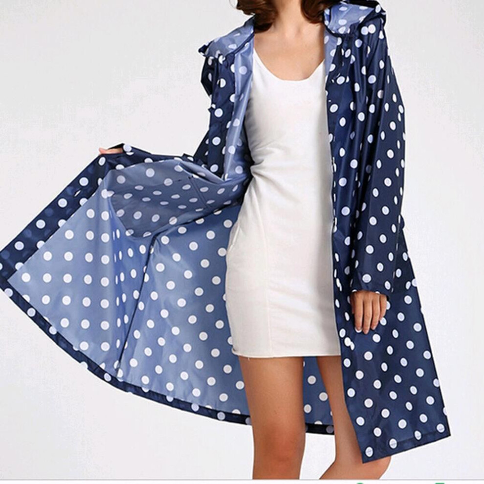 (blue, none) New Womens Rain Cover Raincoat Rain Waterproof Poncho Camping Coats & Jackets