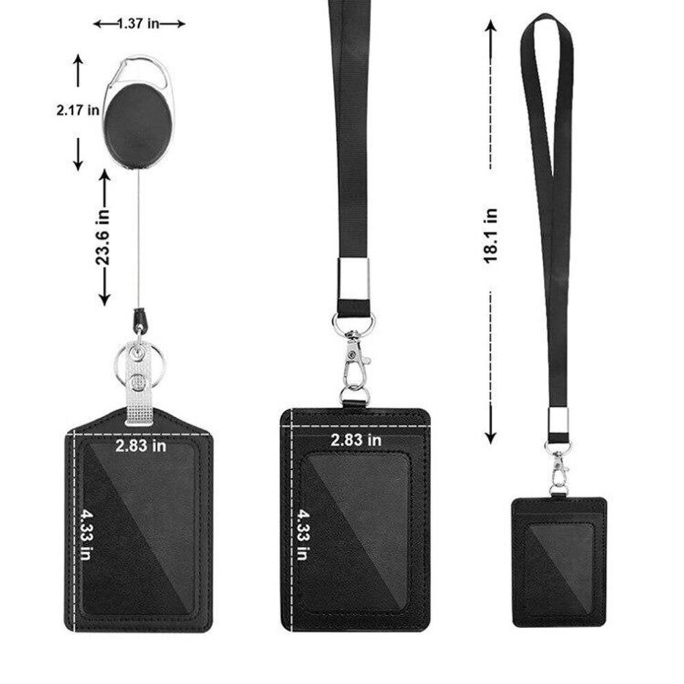 Lanyards Bank Credit Card Holder Bus Card Case Key Holder Ring Visit Door Identity Badge Cards Cover