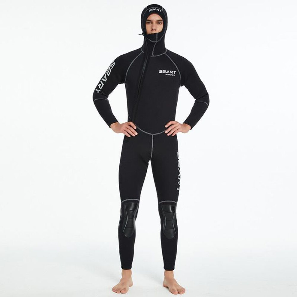 (as the picture, XXL) 1.5MM SCR Neoprene Wetsuit Men One-Piece Suits Keep Warm Surf Scuba Diving Suit Fishing Spearfishing Kitesurf WetSuit