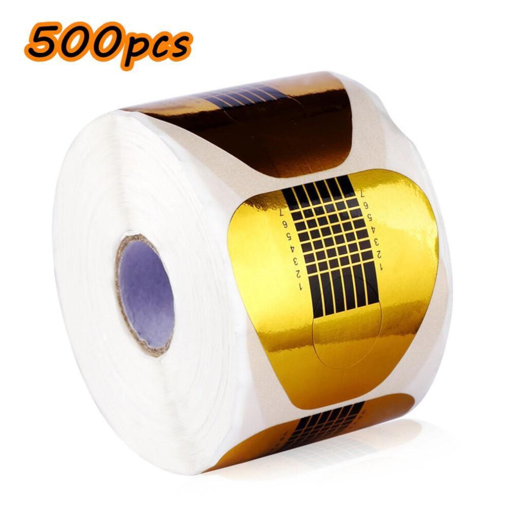 (as the picture, 500PCS) 500Pack Nail Curl Sticker Manicure Tape On The Nail Decoration Nail Trim Nail Accessories Nail Art Accessories