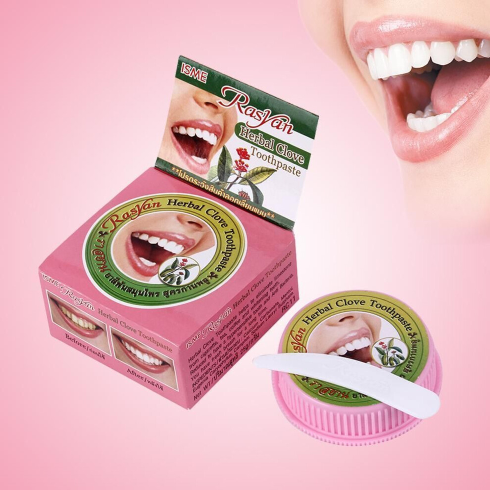 Natural Herbal Clove Thailand Toothpaste Tooth Whitening Toothpaste Remove Antibacterial Allergic