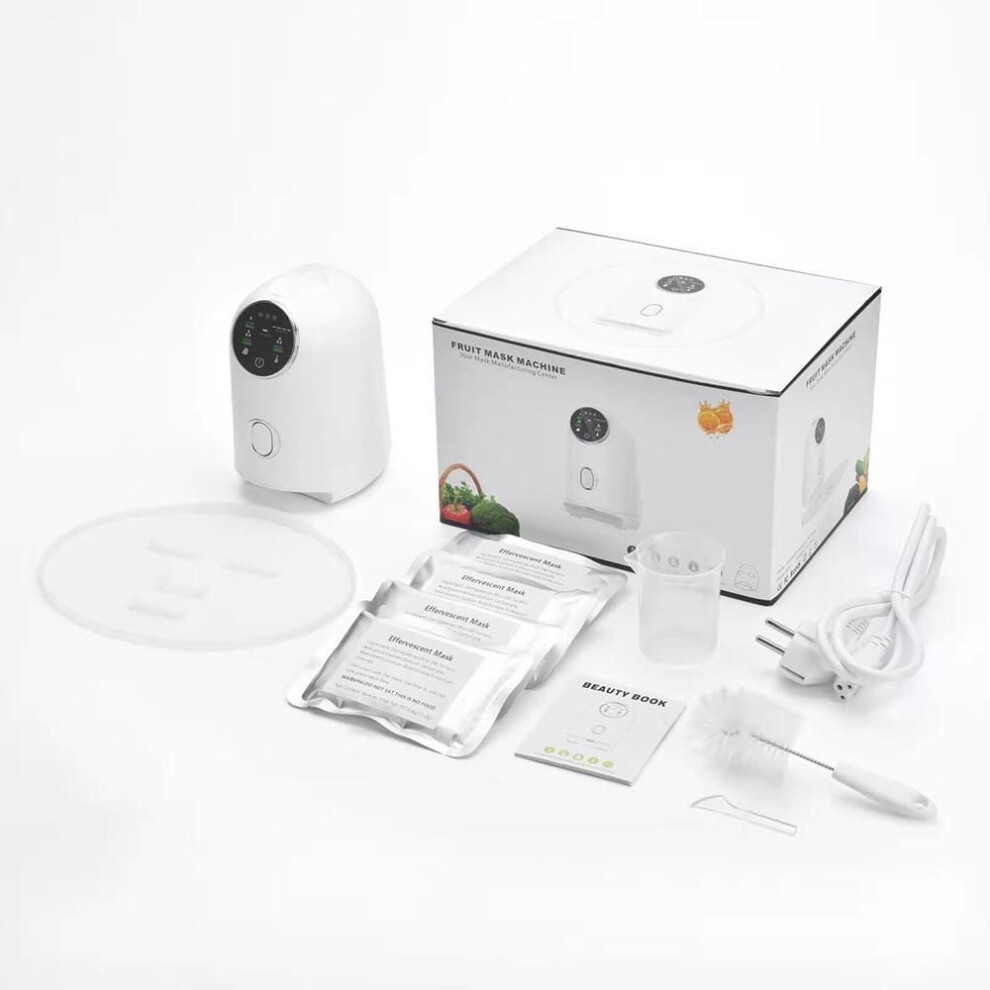 (EU Plug) Diy Fruit And Vegetable Natural Mask Machine Smart Lcd Touch Screen Homemade Hydrating Mask Machine