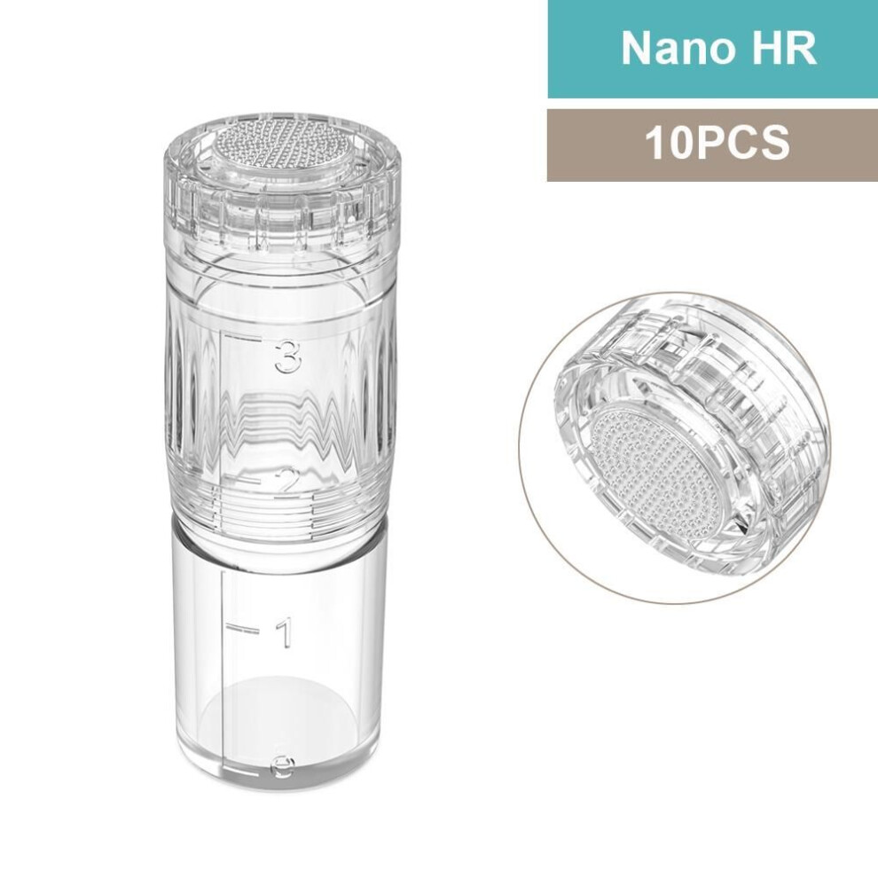(Nano HR-10PCS) Original Hydra Pen H3 Needle Cartridges Kit Replaceable Disposable Derma Pen Replace Needles Mesotherapy Microneedling Needles
