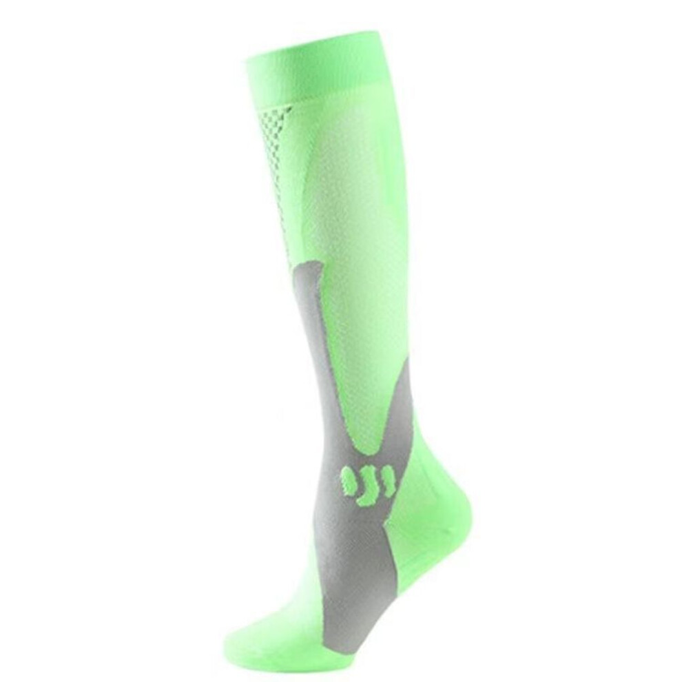 (green, EU (40-46)) Running Men Women Compression Socks For Football Anti Fatigue Pain Relief 20-30 Mmhg Black Compression Socks Fit For Sport Socks