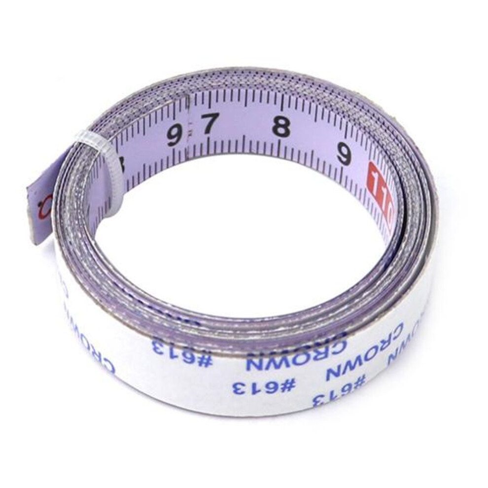 (3m) 1/2/3/4/5/6m Centered Measuring Ruler Self-adhesive Stainless Steel Metric Track Tape Measure Woodworking