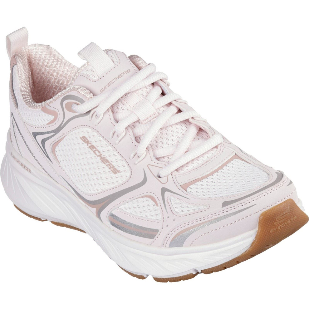 (Pink, 7 (Adults')) Skechers Edgeride Silver Eclipse Synthetic Women's Pink Trainers