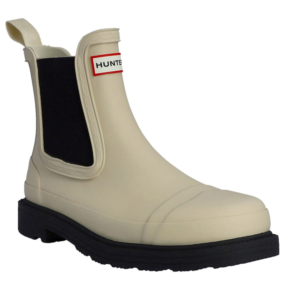 (Grey, 5 (Adults')) Hunter Commando Rubber Gravel/Black Wellington Boots