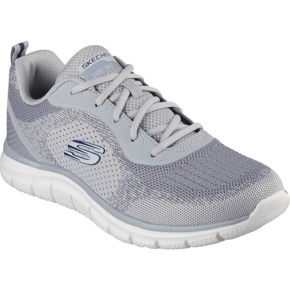 Skechers (Grey, 8 (Adults')) Track Glendor Polyester Men's Grey Trainers