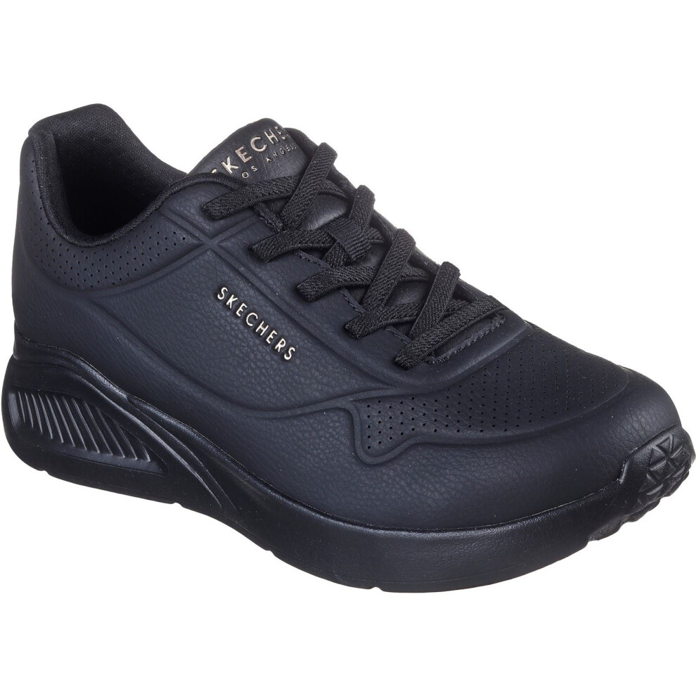 (Black, 3 (Adults')) Skechers Uno Lite Lite Work Polyurethane Women's Black Trainers