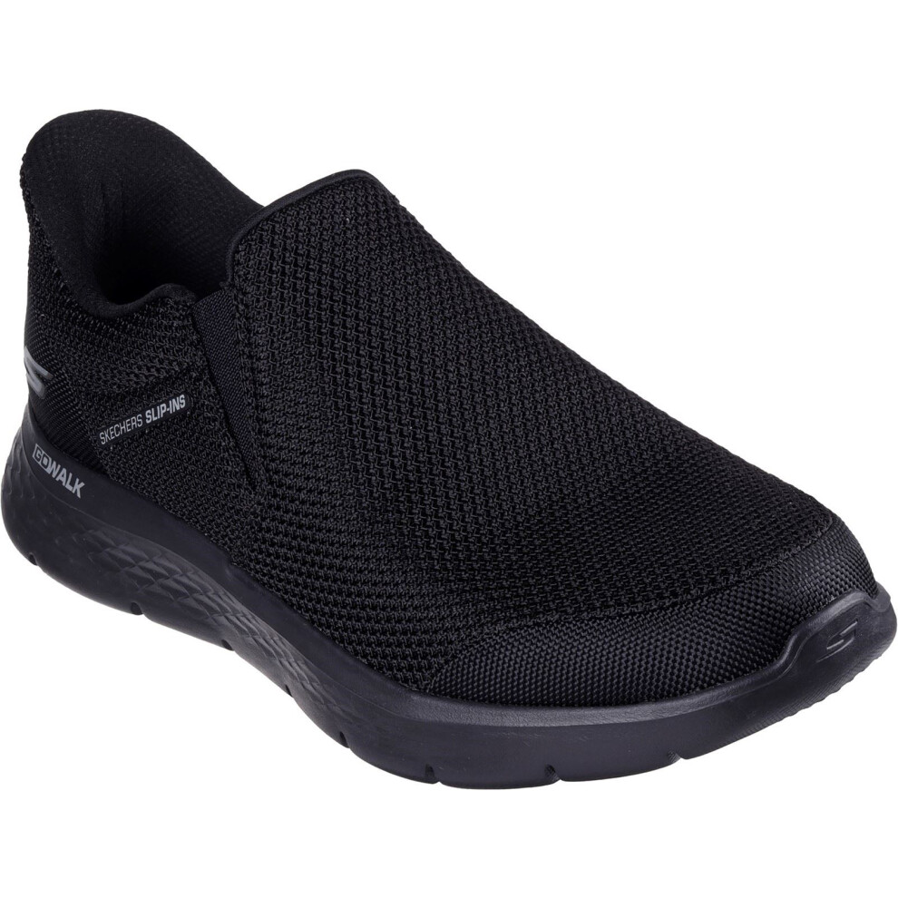 Skechers (Black, 7 (Adults')) Go Walk Flex Ojai Textile Men's Black Trainers
