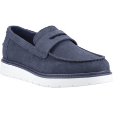 (Blue, 7 (Adults')) TOMS Navi TRVL LITE Havana Leather Men's Navy Loafers