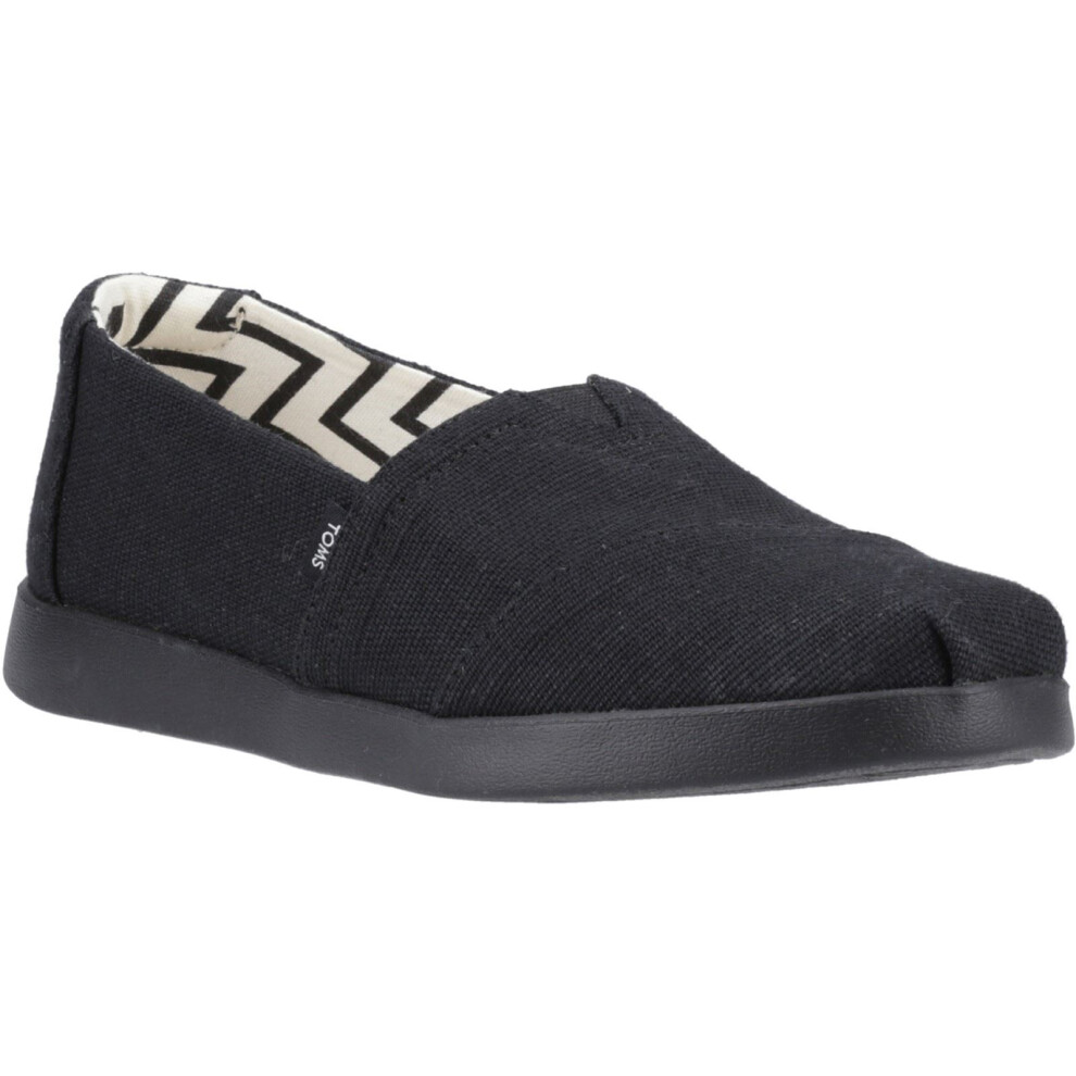 Toms (Black, 7 (Adults')) Alpargata Plus Jute Women's Black/Black Espadrilles