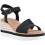 Toms (Black, 7 (Adults')) TOMS Darya Polyester Women's Black Sandals 1