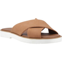 (Brown, 7 (Adults')) TOMS Mae Crossover Leather Women's Brown Sandals