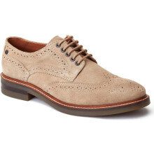 (Brown, 10 (Adults')) Base London Hatfield Leather Men's Sand Brogues Shoes