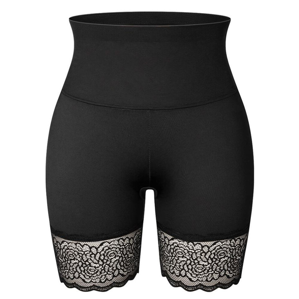 (black, XL) Women Safety Shorts Pants High Waist Panties Shaper Seamless Anti Emptied Boyshorts Tights Shapewear