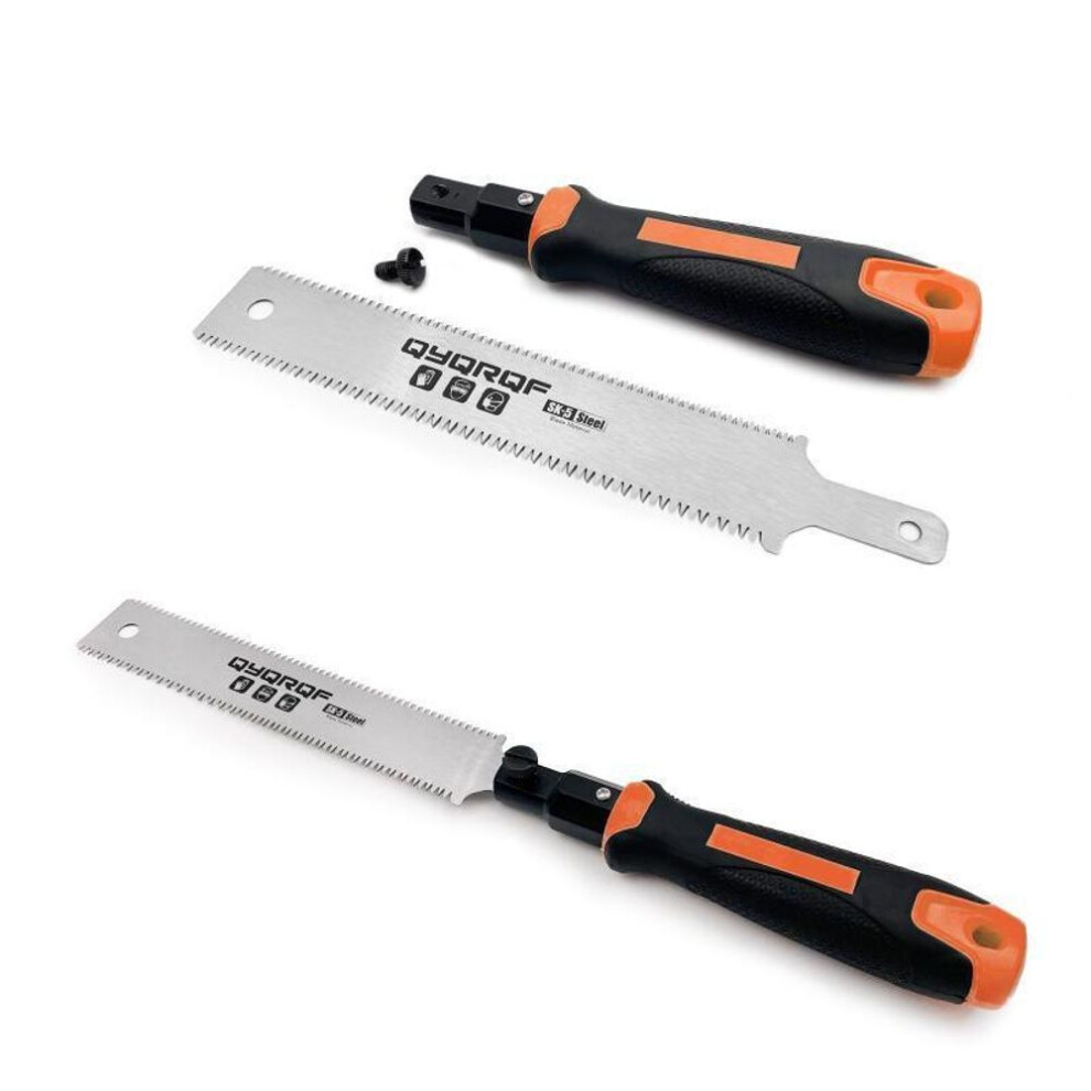 (orange) 1pc Double Blade Pull Saw 3 Side Tooth Wood Saw Hand Saw Used To Trim Pvc Plastic Flush Cutting Tool