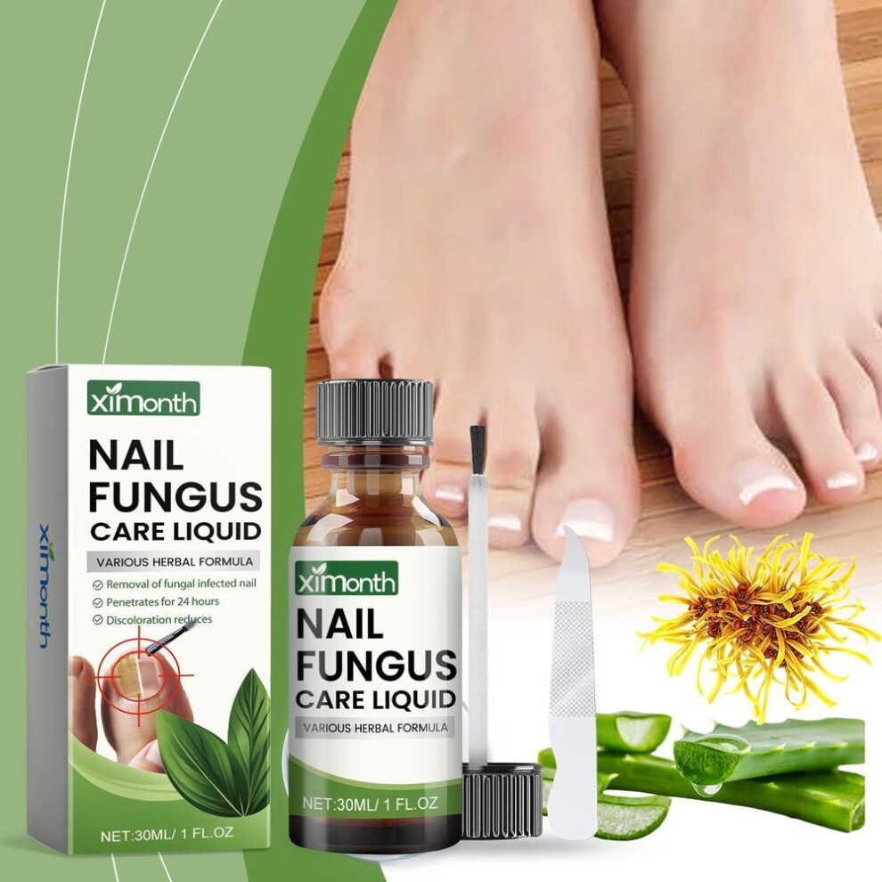 (white) Toenail Fungus Treatmentextra Strong, Nailtreatment, Nail Care Treatmentextra Strong For Thick, Discolored And Damaged Nails,30ml