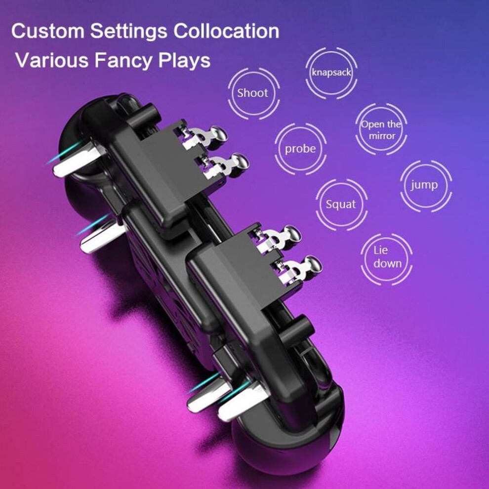 Pubg Handheld Game Controller Shooter Trigger Gamepad With Cooling Fan For Android Ios Smartphone