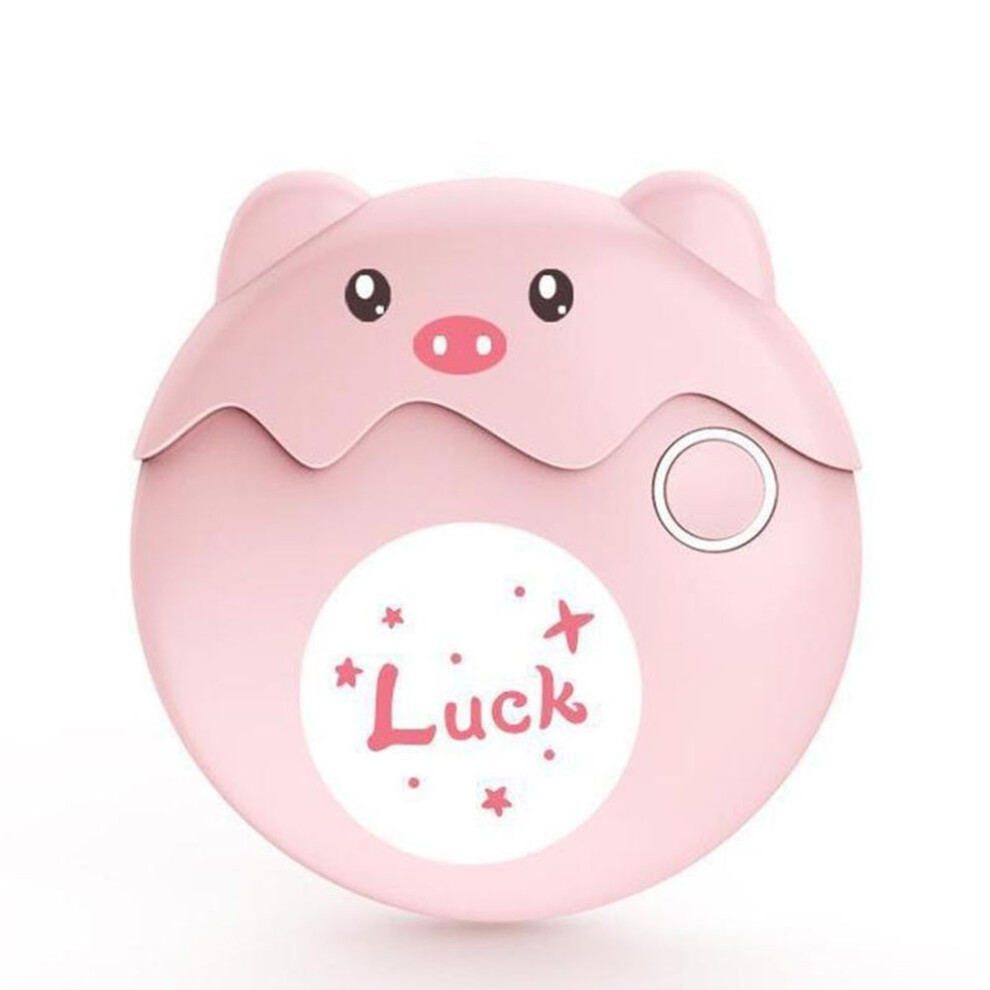 (pink) Automatic Electric Nail Clipper Cute Nail Scissors & Small Night Light Rechargeable Anti-splash Manicure Nail Trimmer