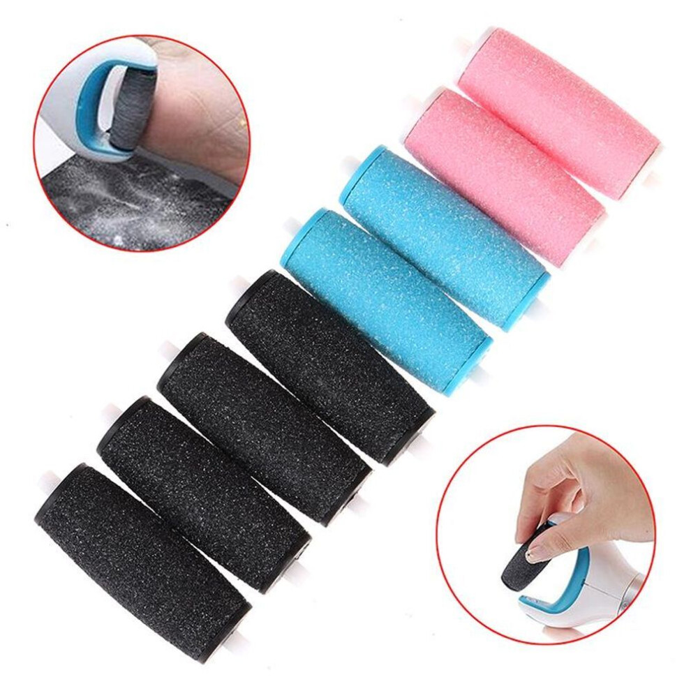 8Pcs Latest Electric Pedicure Foot File Tool  Versatile Coarse Replacement Refill Roller Head