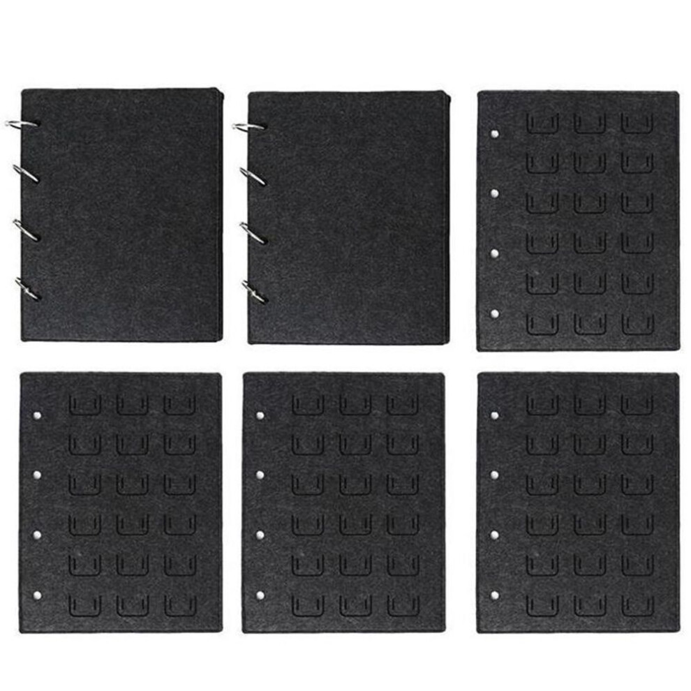 Felt Pin Brooch Display Storage Book Metal Badge Chest Holder Box Pennant Brooch Board School Badge Case Container Collection