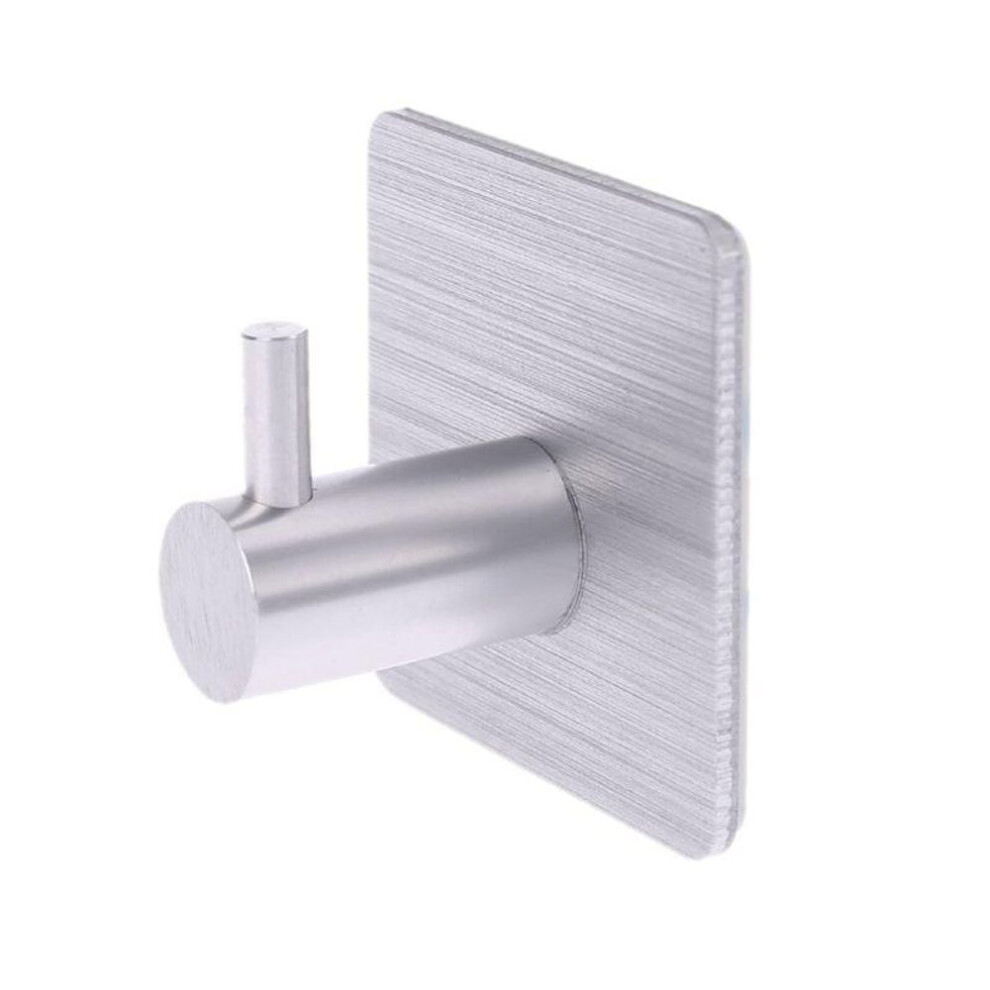 (white) Self Adhesive Home Kitchen Wall Door Hook Key Holder Rack Towel Hanger Bathroom Rack Hooks