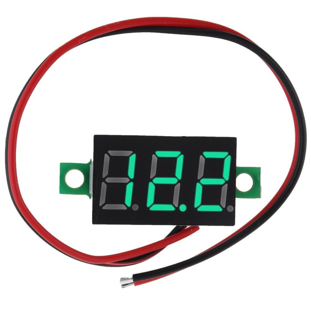 (green) 0.36 Inch Dc 4.5v-30v 2 Line Precision Dc Digital Voltmeter Head Led Digital Voltmeter