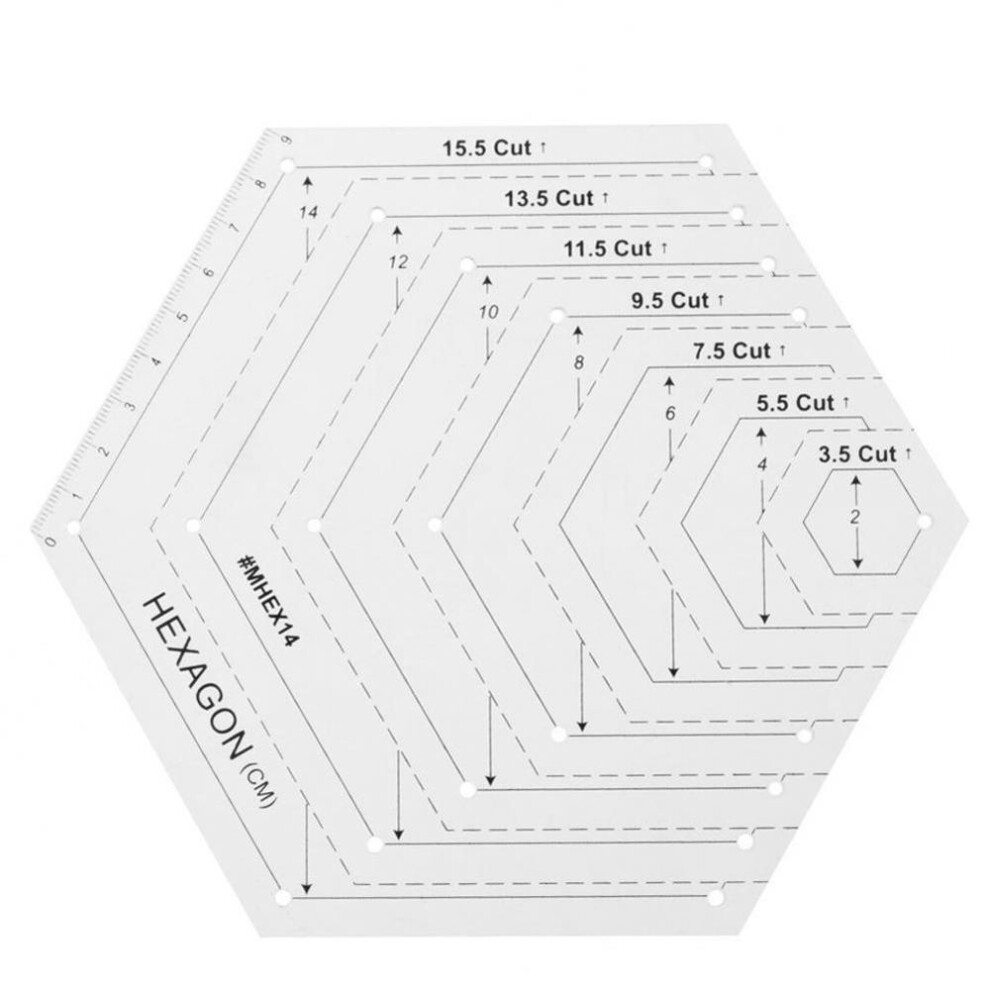 4pcs Transparent Patchwork Sewing Quilting Ruler For Diy Handmade Tailor