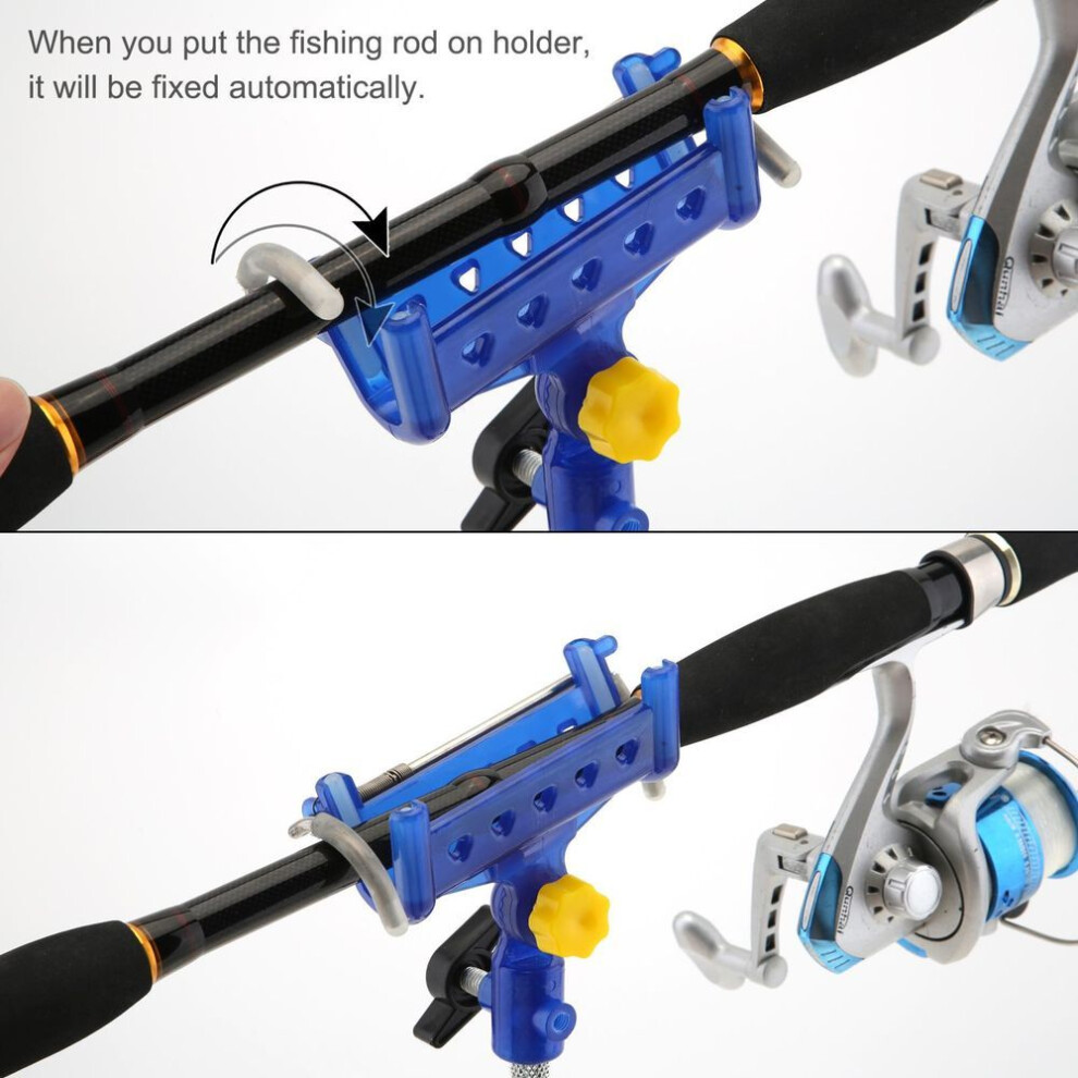 Auto Lock Ground Support Stand Fishing Rod Holder for Bank Fishing