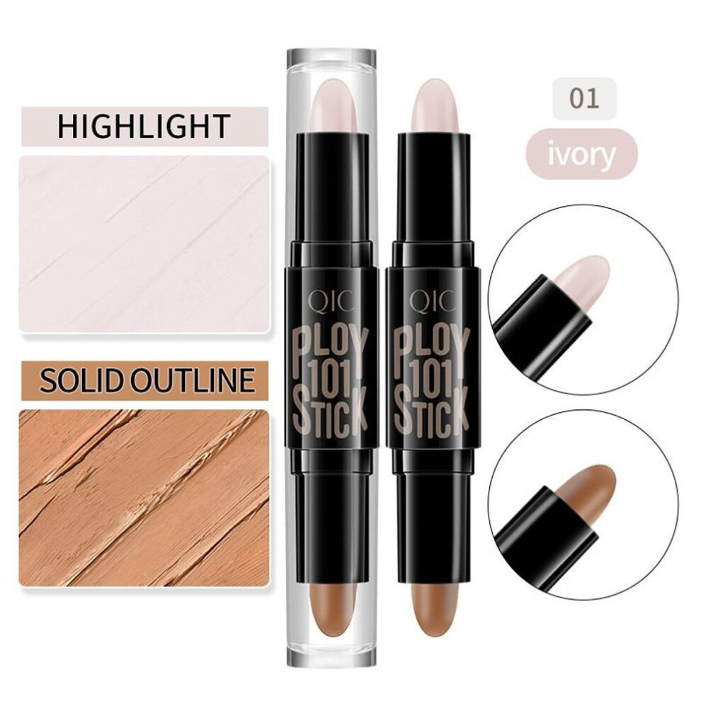(01) Face Professional Foundation Concealer Pen Long Lasting White Dark Circles Corrector Contour Eye Stick Pencil Cosmetic Makeup
