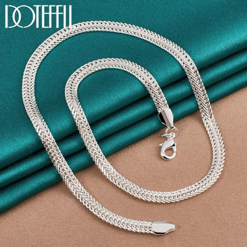 (50cm) 6mm Snake Chain Necklace 925 Sterling Silver Gift Fashion Jewelry