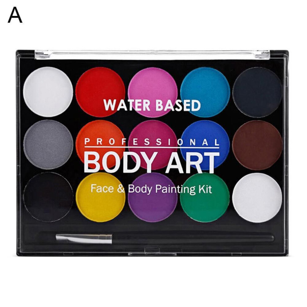 Artist Washable Face Body Watercolor Paint Solid Pigment Makeup Tool