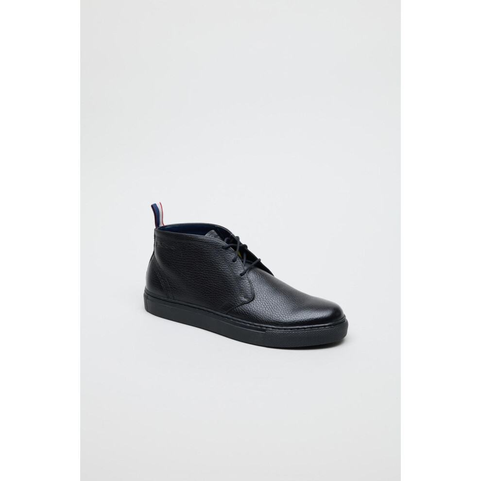 (Black, 9 (Adults')) Ben Sherman Parka Leather Men's Black Boots