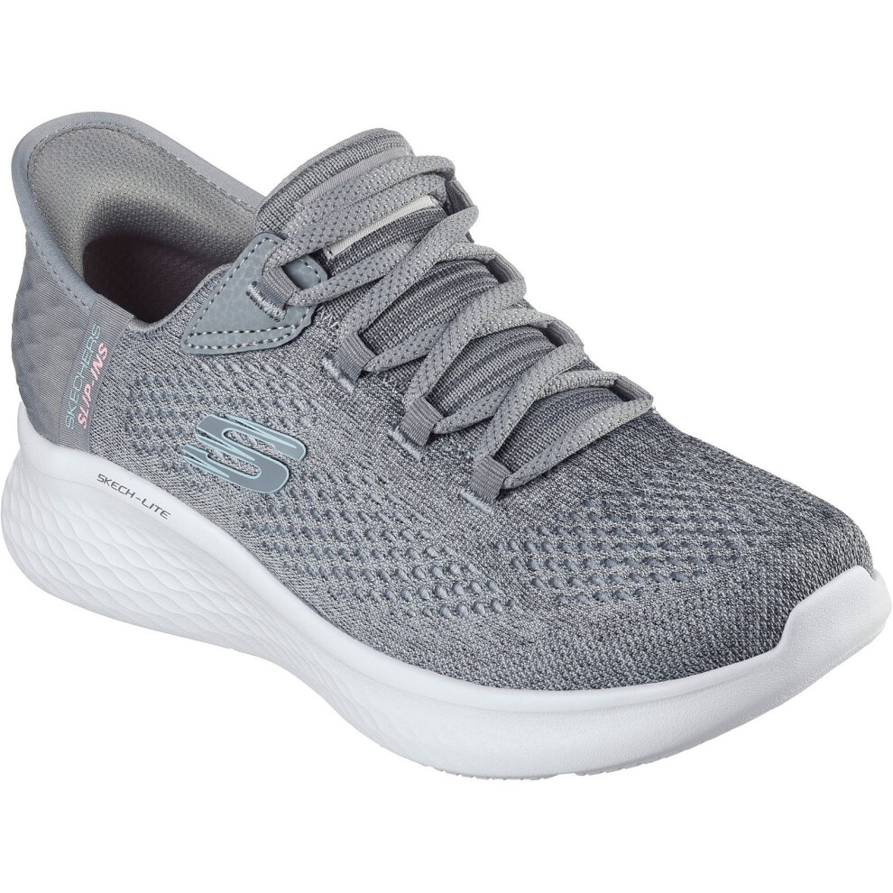 Skechers (Grey, 7 (Adults')) Skech-Lite Pro Natural Textile Women's Grey/Multi Trainers