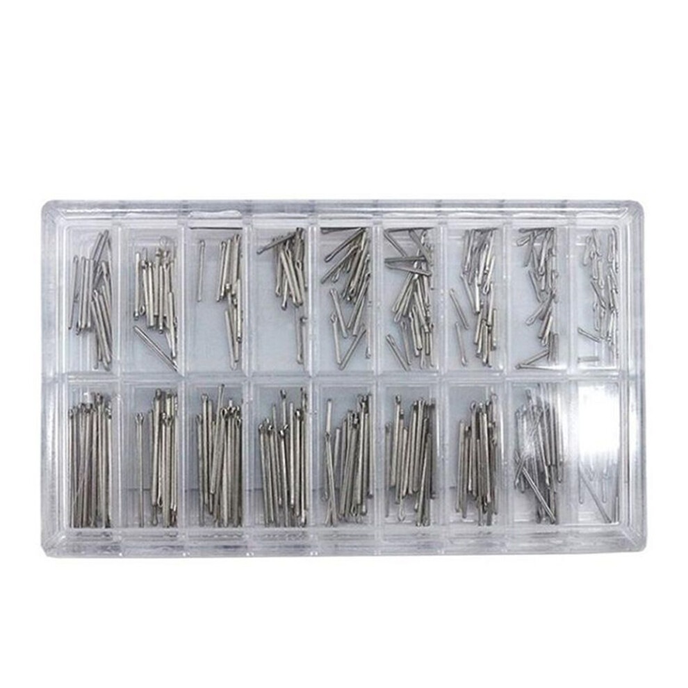 (silver) Watch Band Split Pins With Box Stainless Steel Watch Bracelet Strap Link Pins