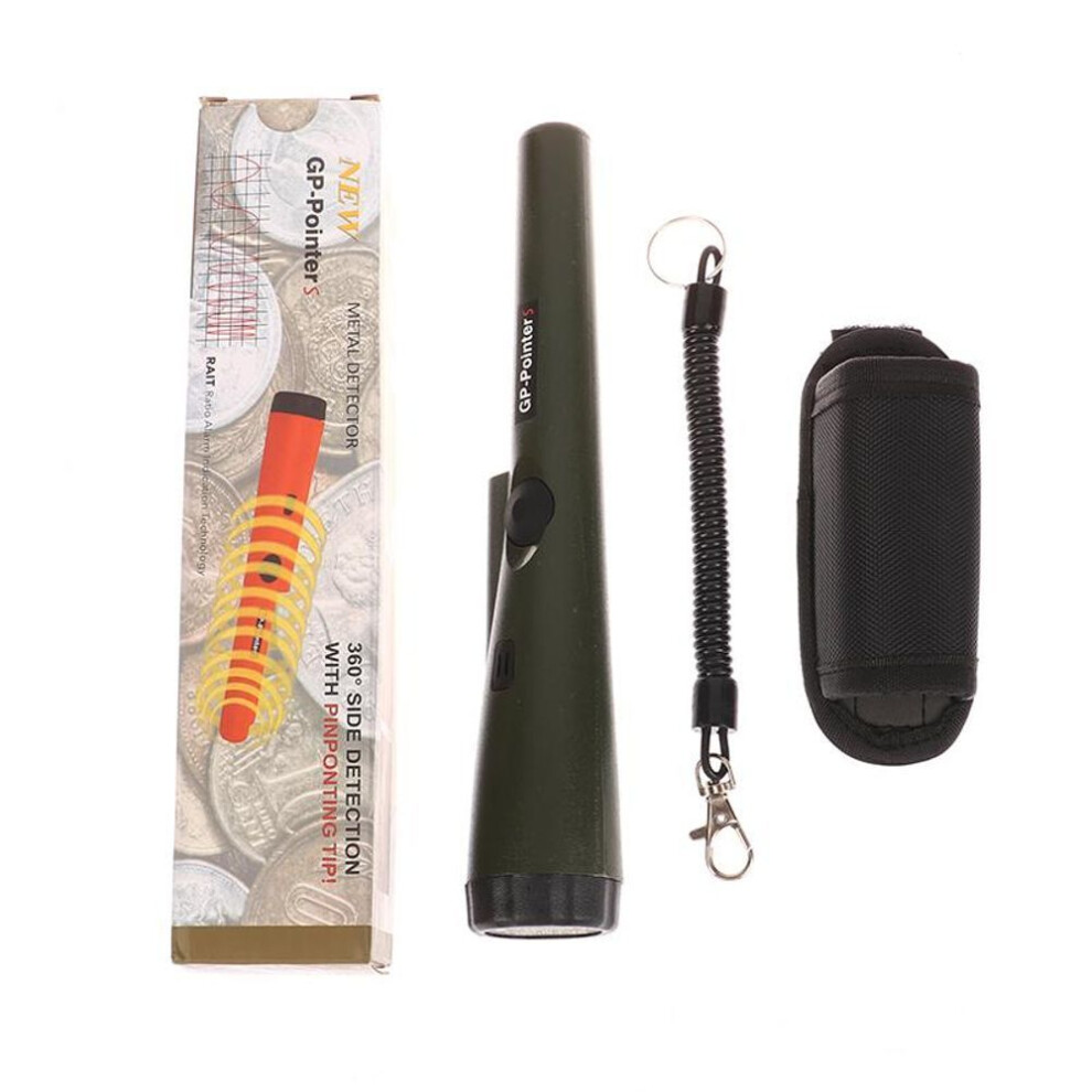 (green) Portable Handheld Metal Detector Underground Tool Waterproof Pinpointer