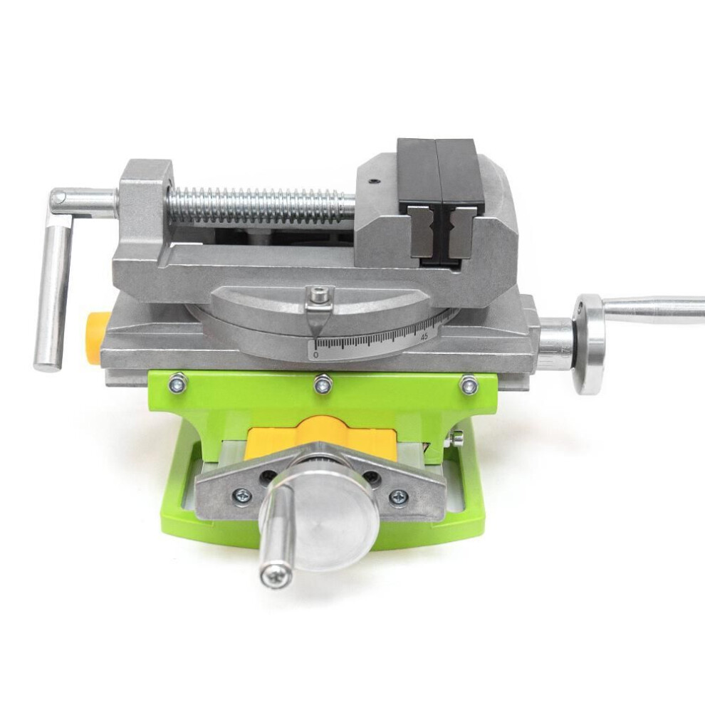 Allsome 2 in 1 Milling Drilling Precision Vise Swivel Base Table Aluminium Alloy Compound Worktable