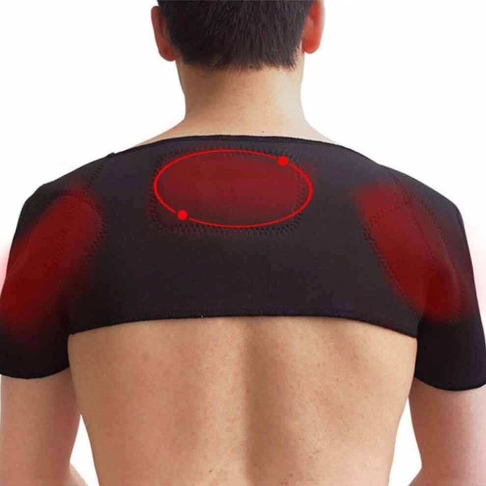 (XL) Thermal Self-heating Magnetic Therapy Pain Relieve Shoulder Pad Belt Protector