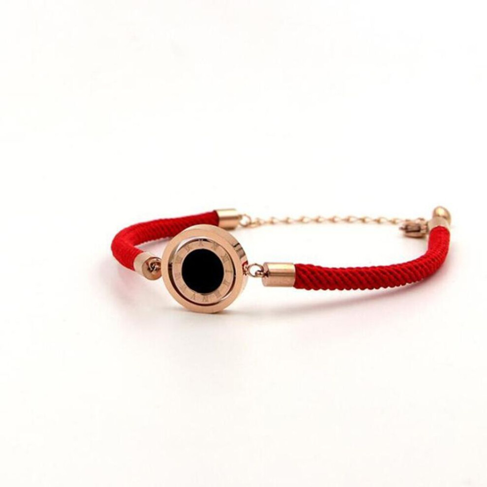 (as the picture) 2021 New Stainless Steel Chinese Red Rope Bracelets For Women Party Gift Fashion Bracelets Jewelry Wholesale Dropshipping