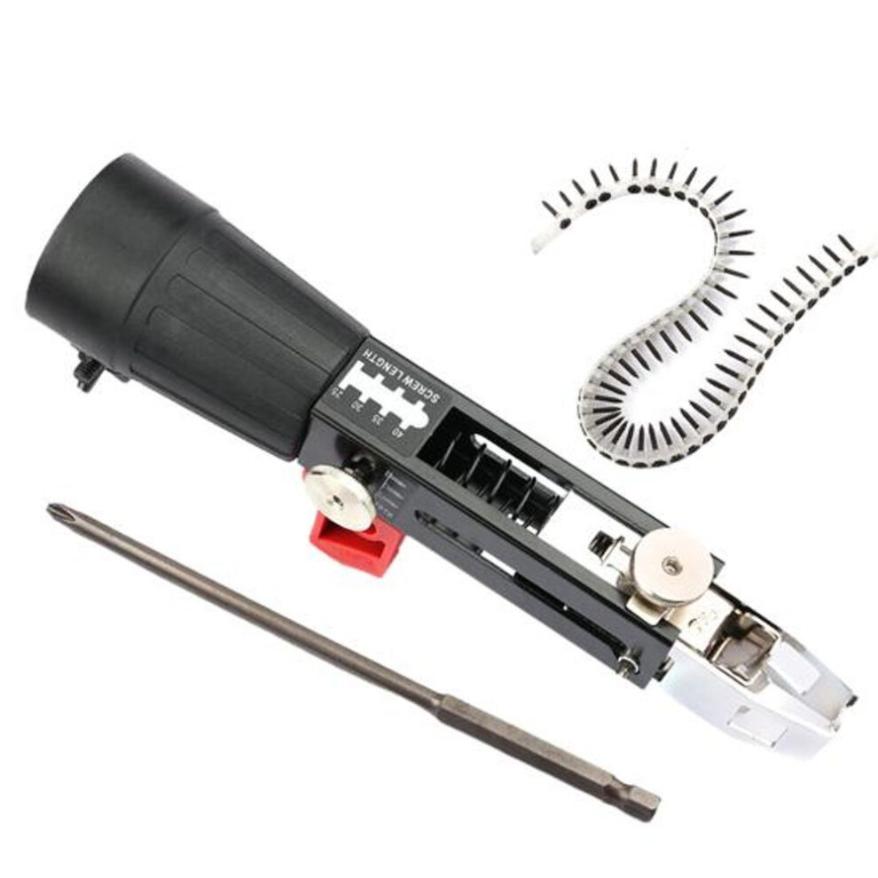1 Set Automatic Nail Adapter Adjustable Automatic Screw Chain Nail Adapter Electric Drill Chain Set Carpentry