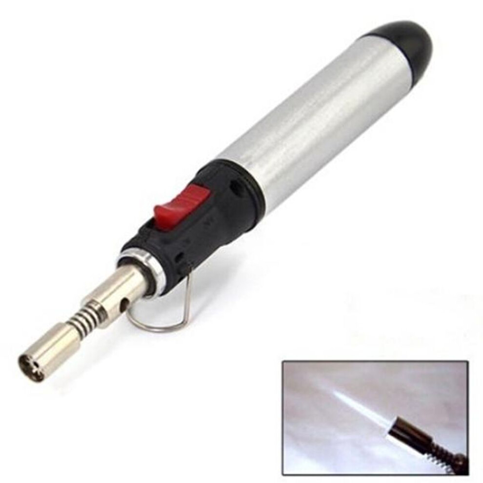 12ml Gas Blow Torch Soldering Solder Iron Gun With Tool Tip Cordless Pen Burner