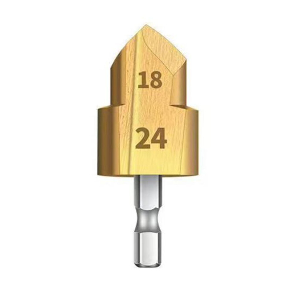 (B) 1/3pcs Heavy-duty Pipe Reaming Drill Bits Rustproof Corrosion Resistant Easy Installation Versatile Compatibility Reamer Drill Bit Tools